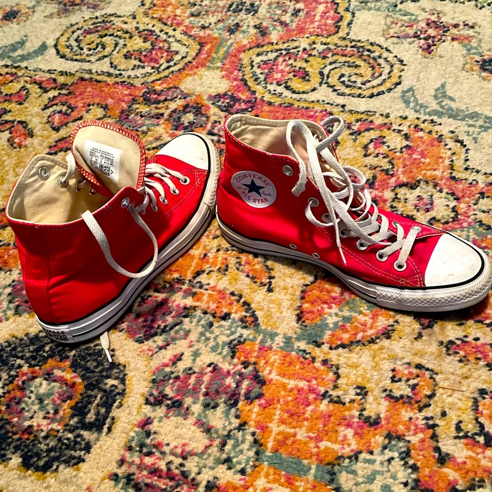 COPY - Red Unisex Converse High Tops!!!